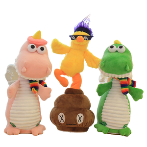 Kaktus Boneka Plush Bernyanyi Menari dengan Musik dan Lampu Menyenangkan 30cm Multi Warna Isi Kapas PP Rekaman Berulang Hadiah - Product Image 1