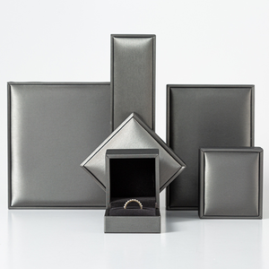 Caja de Anillos de Cuero PU Rosa Bonito 2020, Caja de Joyería de Cuero PU, Empaque de Joyería de Cuero - Product Image 3