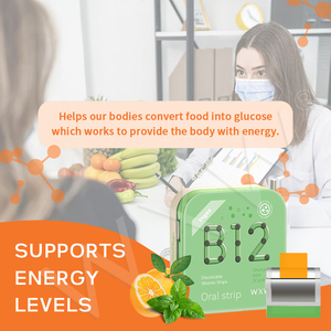Meilleur prix Premium vitamine B12 bande orale soutien immunitaire et supplément antioxydant dissolvant film B12 à saveur de fruits bonbons - Product Image 5