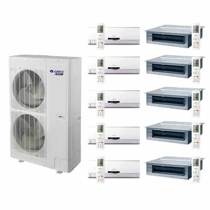 Gree 36000btu 3ton chauffage industriel refroidissement plafond cassette système de plancher unité intérieure climatiseurs généraux en gros - Product Image 6