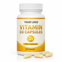 Capsules de Vitamine D3 de Haute Qualité OEM 5000 UI pour Adultes, Marque Privée, Complément Alimentaire Naturel Sûr pour les Femmes Enceintes