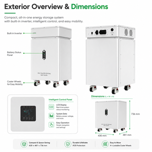 Système de stockage d'énergie domestique mobile 16 kWh 6 kW avec entrée solaire MPPT 9000 W – Direct Usine - Product Image 6