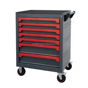 7 ngăn kéo có thể khóa màu đỏ và màu đen công cụ thiết lập hộp công cụ cơ khí tủ với bánh xe cho tự động sửa chữa hội thảo 421pcs công cụ thiết lập - Product Image 2