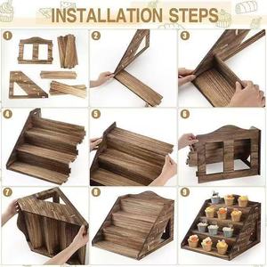 Exhibidores de madera al por mayor para pasteles y aperitivos, exhibidores para artesanías, exhibidores para velas y jabones, estanterías de almacenamiento para tiendas - Product Image 3