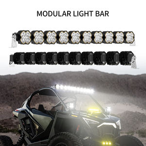 Barre lumineuse tout-terrain de conception la plus récente, modulaire, 48 à 52 pouces, feux de conduite LED 12V 24V, DRL ambre avec protections pour 4x4 Cruiser TRD Pro <span class=keywords><strong>Trail</strong></span> - Product Image 1