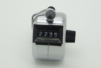 Compteurs mécaniques à 4 chiffres Compteur à clics à main avec bouton en métal