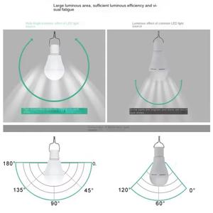 Lampe solaire de camping LED 5000K lumière du jour, étanche IP65, certifiée CE, à intensité variable avec panneau solaire et câble de 3,5 m pour utilisation extérieure suspendue - Product Image 4