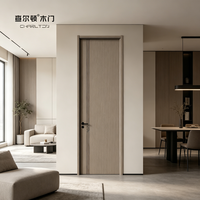 Portes en bois imperméables finition mate, portes intérieures modernes en bois, anti-déformation, lignes simples, pour appartements commerciaux