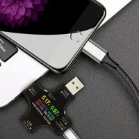 Testeur de câble USB Type C, multimètre USB, voltmètre, ampèremètre, détecteur de tension et de courant, indicateur de chargeur USB