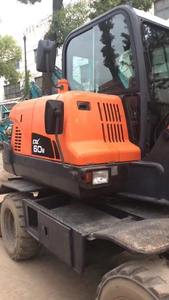 Mini pelle Dx60W d'occasion d'origine pelle sur pneus DX60 DOOSAN pelle d'occasion à vendre - Product Image 4