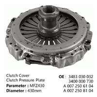 Plateau de pression d'embrayage de camion 430 mm 3483 030 032 3483030032 A0022502604 143025610 Ensemble de carter d'embrayage compatible avec les camions Euro