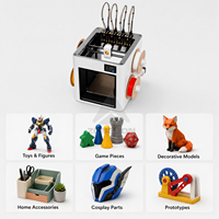 Sistem Pencetakan Multi Warna Otomatis Empat Kepala Alat untuk Printer 3D FDM Industri, Rumah Tangga, DIY, dan Pembuatan Prototipe