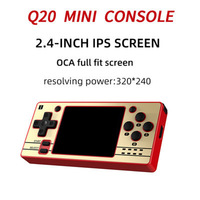 Console de jeu portable rétro Q20 Mini, open source Linux, lecteur de jeux vidéo classique avec écran couleur de 2,4 pouces, cadeau pour enfant
