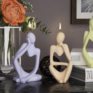 DM1276 3D Art Body Candle Molds Aromatherapy Plaster Wax Thinker Portrait Body Silicone Resin Molds Art Craft - Product Image 6