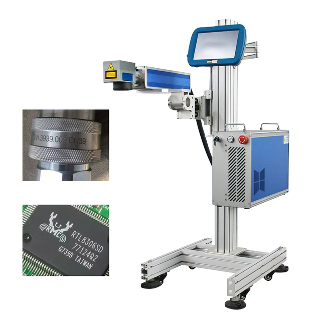 20w 30w 50w Laser Engraving Machines Online Flying Fiber Laser Marking Machine for Metal