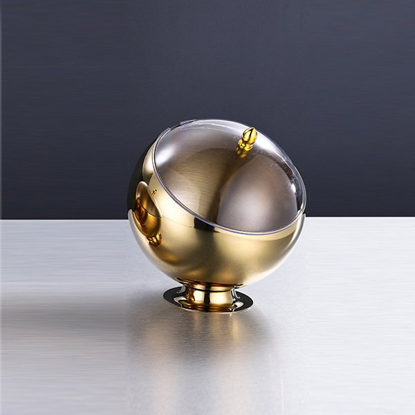 Gold with base with lid