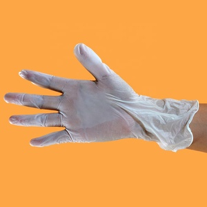 2019 special offer Transparent/blue disposable examination Pvc vinyl gloves powder free - Product Image 1