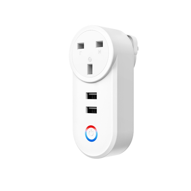 Tuya Smart Life Wall Socket with WiFi Smart Switch USB a and Type-C Ports 100-240V AC 10-16A Rated Current