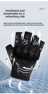 <span class=keywords><strong>Gants</strong></span> de moto antidérapants, <span class=keywords><strong>gants</strong></span> de vélo anti-chute, <span class=keywords><strong>gants</strong></span> mi-doigts pour la conduite en extérieur - Product Image 3