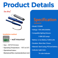 Kit de conversion d'urgence LED OEM CE 220V avec batterie Li-ion 3H et onduleur pour éclairage commercial
