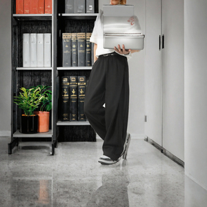 Men Wide Leg Pants Pleated Front Baggy Trousers Casual Streetwear Wholesale Rate OEM Custom Fashion Breathable <b>Cheap</b> Price - Product Image 2
