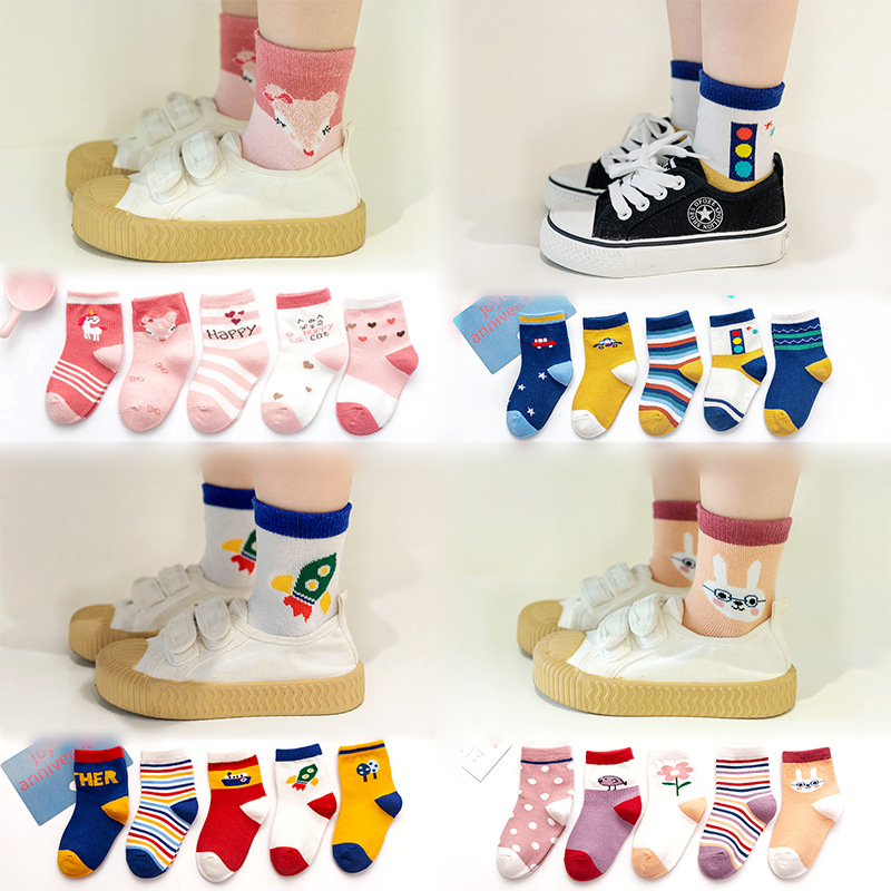 2020 осень и зима новые милые Мультяшные детские носки хлопковые носки детские носки