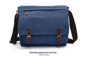 Sac bandoulière en toile tendance pour <span class=keywords><strong>homme</strong></span>, sacoche décontractée pour ordinateur portable, sac messager rétro, sac à bandoulière croisé pour <span class=keywords><strong>homme</strong></span> - Product Image 2