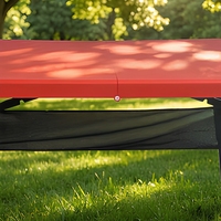 Table pliante moderne légère et portable, réglable en hauteur, en plastique imperméable pour l'extérieur
