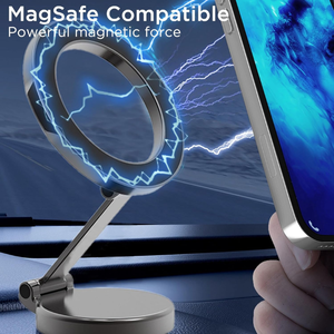Soporte Magnético Universal para Teléfono <span class=keywords><strong>de</strong></span> Coche, Aleación, 360° °   Soporte Plegable Ajustable para Teléfonos Móviles en el Tablero del Automóvil - Product Image 2