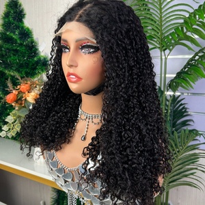 ราคาขายส่ง วิกผมสีดำแบบปิดหน้าผาก 5x5 ผมแท้แบบ Pixie Curly  วิกแบบไม่ต้องใช้กาวสำหรับผู้หญิงผิวสี พร้อมจัดส่ง - Product Image 6