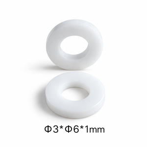 Entretoise isolante en céramique d'alumine Al2O3 haute pureté 95% 99% M3 M4 M5 M6 M8 M10 M12, joint plat en céramique résistant à la chaleur - Product Image 1