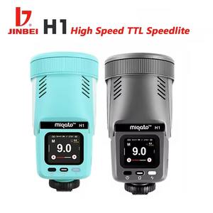 Flash pour appareil photo JINBEI H1 LED, lumière portable d'extérieur, éclairage photographique, HSS TTL Speedlite pour Canon <span class=keywords><strong>Nikon</strong></span> Fuji Sony - Product Image 1