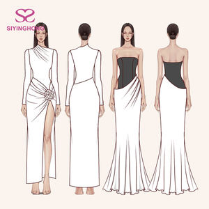 2025 fabricante de ropa personalizado hacer propia marca bajo Moq servicio de diseño de ropa de alta calidad mujeres señora ropa vestido - Product Image 1