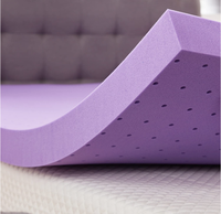 3 Zoll Gel-Memory-Foam Matratzenauflage, Belüftete Weiche Kühlende Bettauflage zur Druckentlastung für Komfortables Nachtschlafen