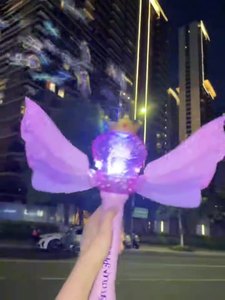 Novo Produto Magic Stick Bubble Gun Machine Brinquedos Princesa Fairy Light Butterfly Plastic Bubble Wands for Kids Gift - Product Image 4