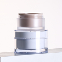 Bocaux en plastique givré pour animaux de compagnie avec couvercle blanc, 5g, 15g, 30g, 50g, service personnalisé