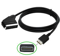 Nouveau câble audio vidéo péritel RGB 1.8m accessoire de console de jeu filaire pour PS2 PS3