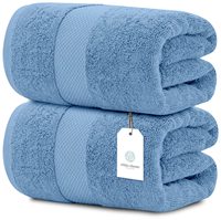 Serviettes de toilette blanches de luxe - Coton égyptien doux et moelleux |   Collection de serviettes de bain hautement absorbantes pour hôtel et spa