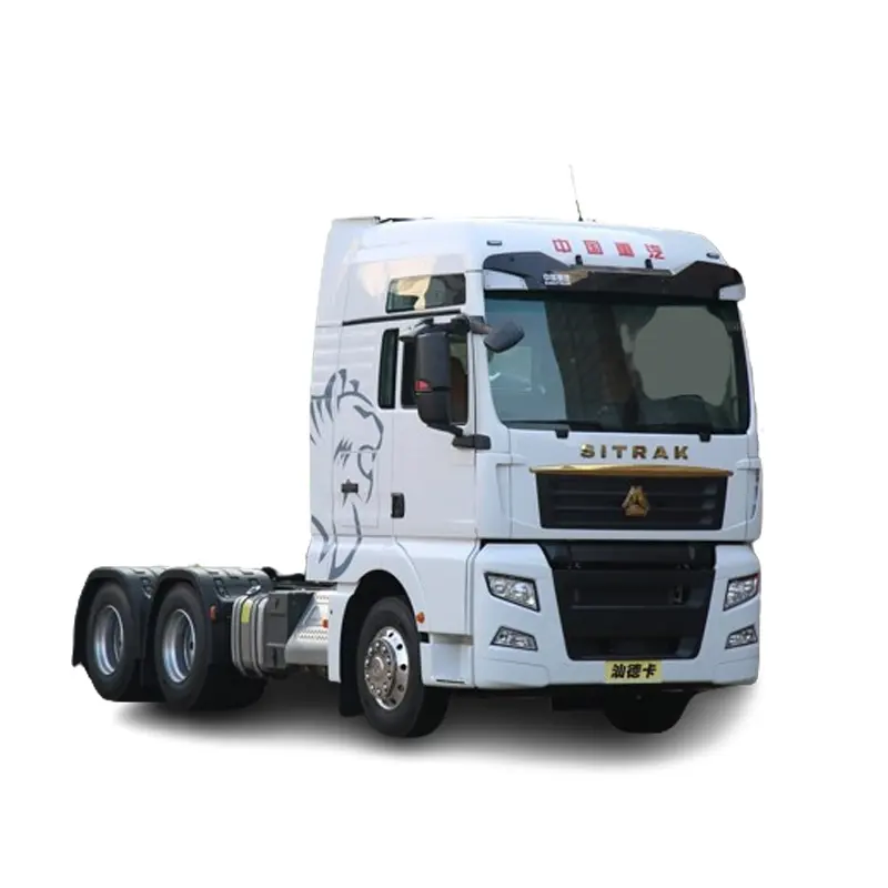 Caminhão trator 6x4 para reboque, caminhão pesado usado, caminhão trator sitrak usado de 60 toneladas, 10 rodas, para venda, preço baixo