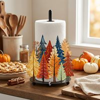 Boîte à mouchoirs en bois, écologique, faite à la main, moderne, décoration 3D pour voiture et comptoir de cuisine