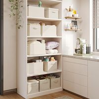 Grands bacs de rangement pliables avec couvercles, en non-tissé et panneaux PP avec poignées pour étagères et chambre à coucher