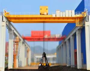 Pont roulant QDZ 10-30 tonnes de capacité de levage, état neuf, pour atelier et exploitation agricole, doté d'un moteur de pont roulant, d'une pompe à engrenages et d'un système PLC. - Product Image 2