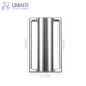 Broche de Traje de Baño Dorado de 35 mm, Hebilla de Cierre <span class=keywords><strong>para</strong></span> Espalda de Bikini, Conector <span class=keywords><strong>para</strong></span> Bikini - Product Image 2