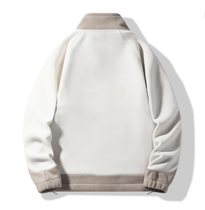 Veste de randonnée décontractée pour homme RUIQUWIN 2026, automne-hiver, douce, ample, col montant, fermeture éclair, imperméable, coupe-vent, devant - Product Image 3