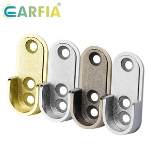Soportes de Extremo para Barra de Armario Ovalada <span class=keywords><strong>Garfia</strong></span>, Soportes para Barra de Armario, Enchufe para Riel, Aleación de Zinc - Product Image 5