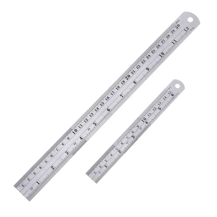Factory Direct Selling Ruler Metal Ruler Stainless Steel Ruler With Double Scale
