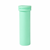 Tube en plastique de 99 mm pour comprimés effervescents avec bouchon déshydratant, conception personnalisée pour les compléments alimentaires, marque privée, qualité alimentaire
