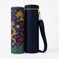 Tapis de mahjong américain élégant et pliable avec motif Dragon Impérial et Phénix, antidérapant, en caoutchouc, pour table