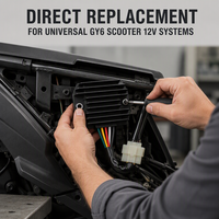 Motorcycle Rectifier Regulator GY6 12V 5 Wires Voltage Regulator Universal Fit for Scooter a Grade Replacement Parts