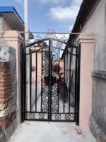 Portes coulissantes automatiques personnalisables pour entrée de cour, portails en fer forgé, design moderne pour villas, hôtels, bâtiments commerciaux
